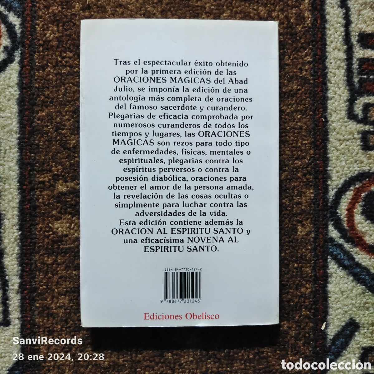 Libros de segunda mano: ORACIONES M&Aacute;GICAS (ABAD JULIO) (OBELISCO) - Foto 2