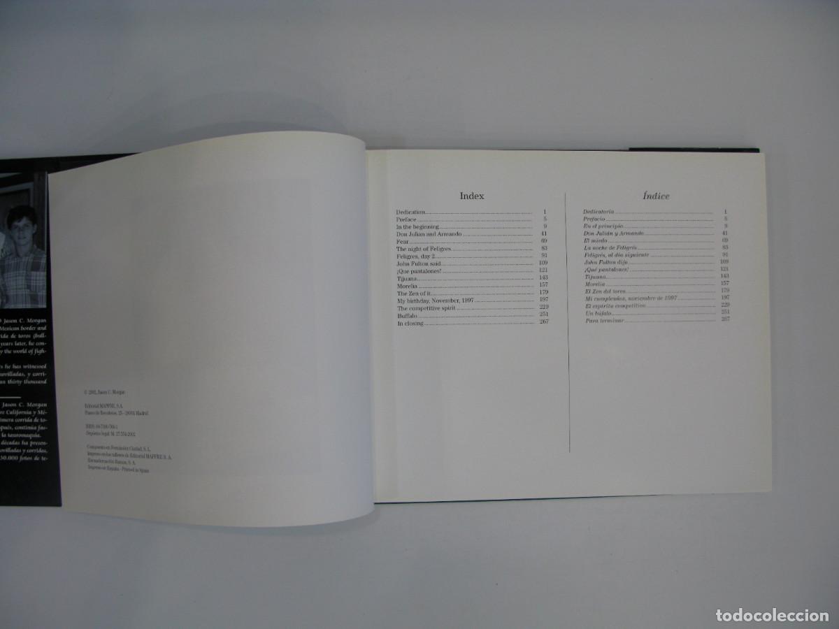 Libros de segunda mano: JOVEN TORERO - PHOTOS AND TEXT BY MORGAN - EDICI&Oacute;N BILING&Uuml;E - MAPFRE 2002 - Foto 5