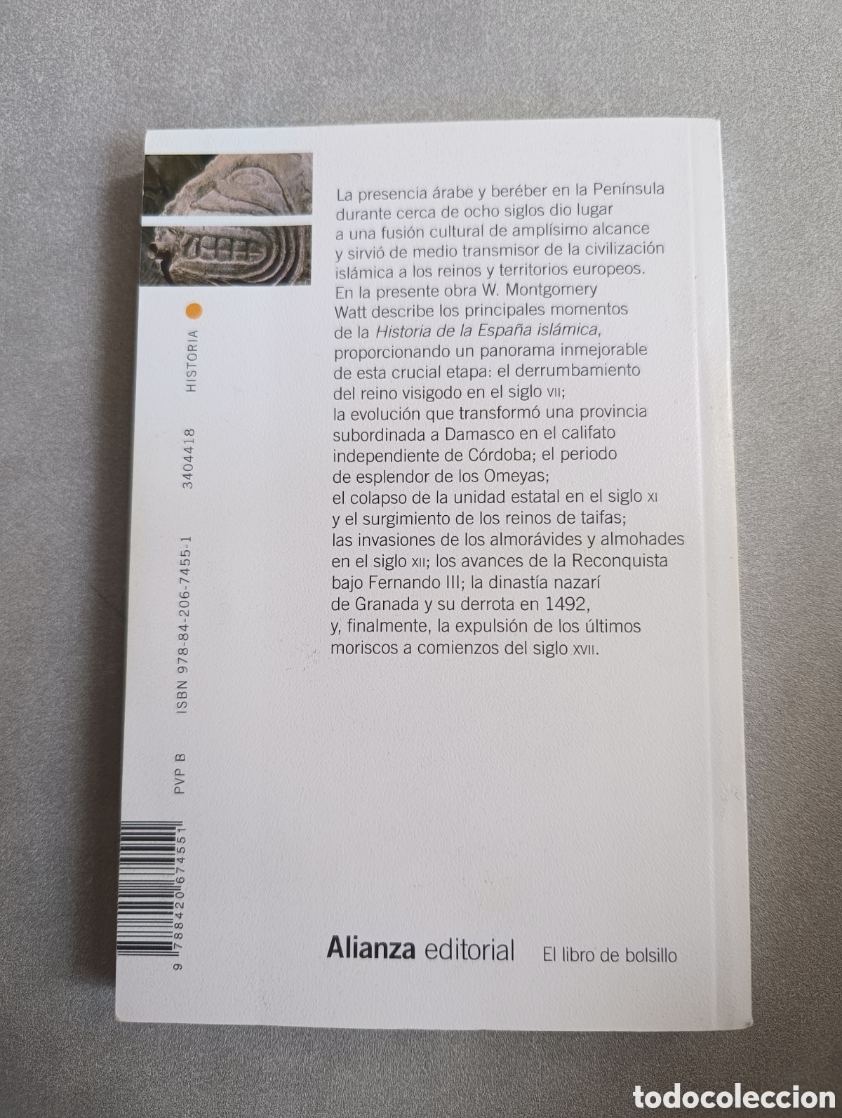 Libros de segunda mano: Historia de la Espa&ntilde;a isl&aacute;mica. W. Montgomery Watt - Foto 2