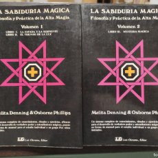 Libros de segunda mano: LA SABIDURIA MAGICA - FILOSOFIA Y PRACTICA DE LA ALTA MAGIA - 2 VOLUMENES - MELITA SENNING & OSBORNE