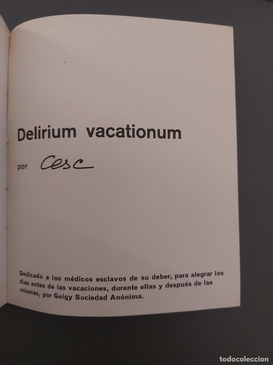 Libros de segunda mano: Delirium vacationum - Cesc - 1962 - Foto 2