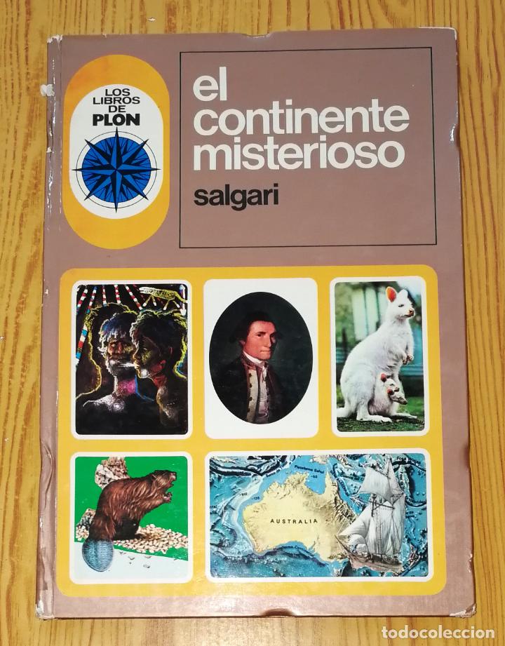 Libros de segunda mano: EL CONTINENTE MISTERIOSO (Colecci&oacute;n Amadis ; 1) / E. Salgari. - Los Libros de Plon, 1976 - Foto 1