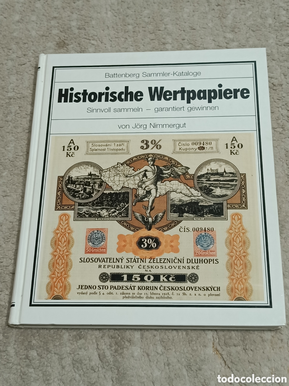 Second hand books: Historische Wertpapiere, cat&aacute;logo de coleccionismo de acciones, por Jorg Nimmergut 1991