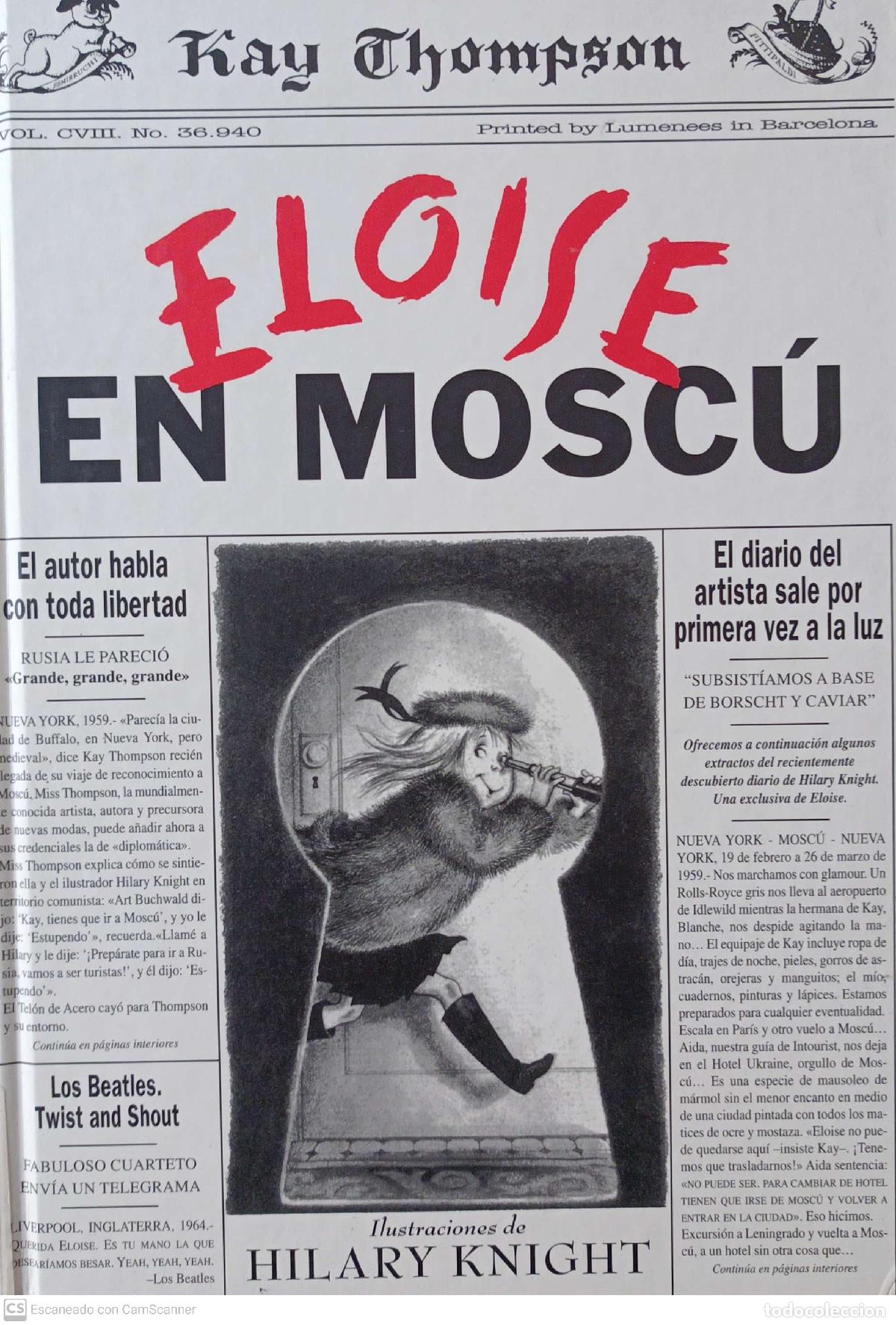 Libros de segunda mano: Eloise en Mosc&uacute; - Kay Thompson - Foto 1