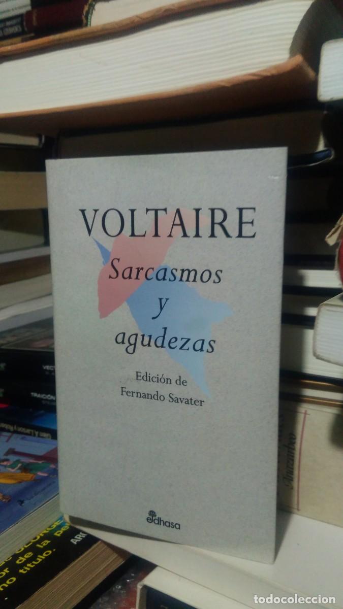 Libros de segunda mano: VOLTAIRE, SARCASMOS Y AGUDEZAS, ED. EDHASA - Foto 1
