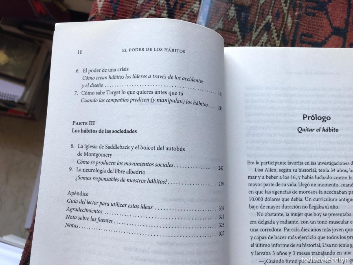 Libros de segunda mano: El poder de los h&aacute;bitos. Charles Duhigg. Muy buen estado - Foto 5