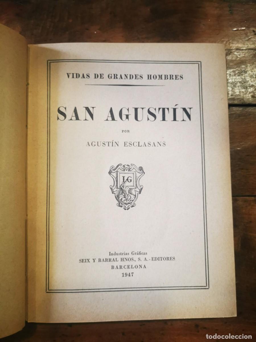 Libros de segunda mano: ESCLASANS, Agust&iacute;n. San Agust&iacute;n - Foto 2