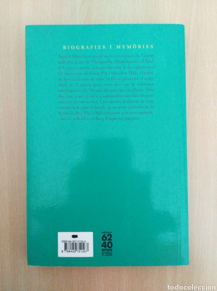 Libros de segunda mano: CONVERSES AMB PLA I DAL&Iacute;. Llu&iacute;s Racionero - Foto 2
