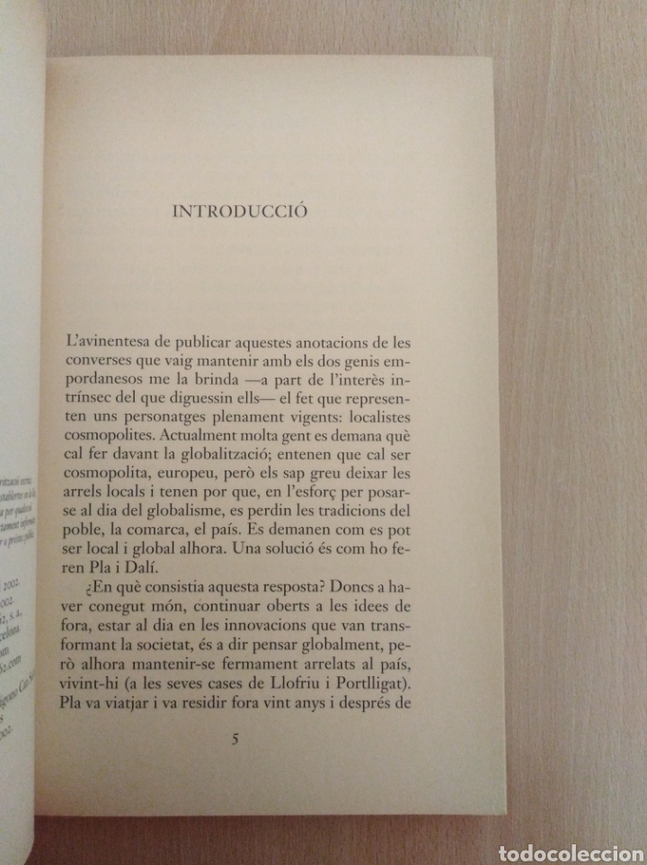 Libros de segunda mano: CONVERSES AMB PLA I DAL&Iacute;. Llu&iacute;s Racionero - Foto 5