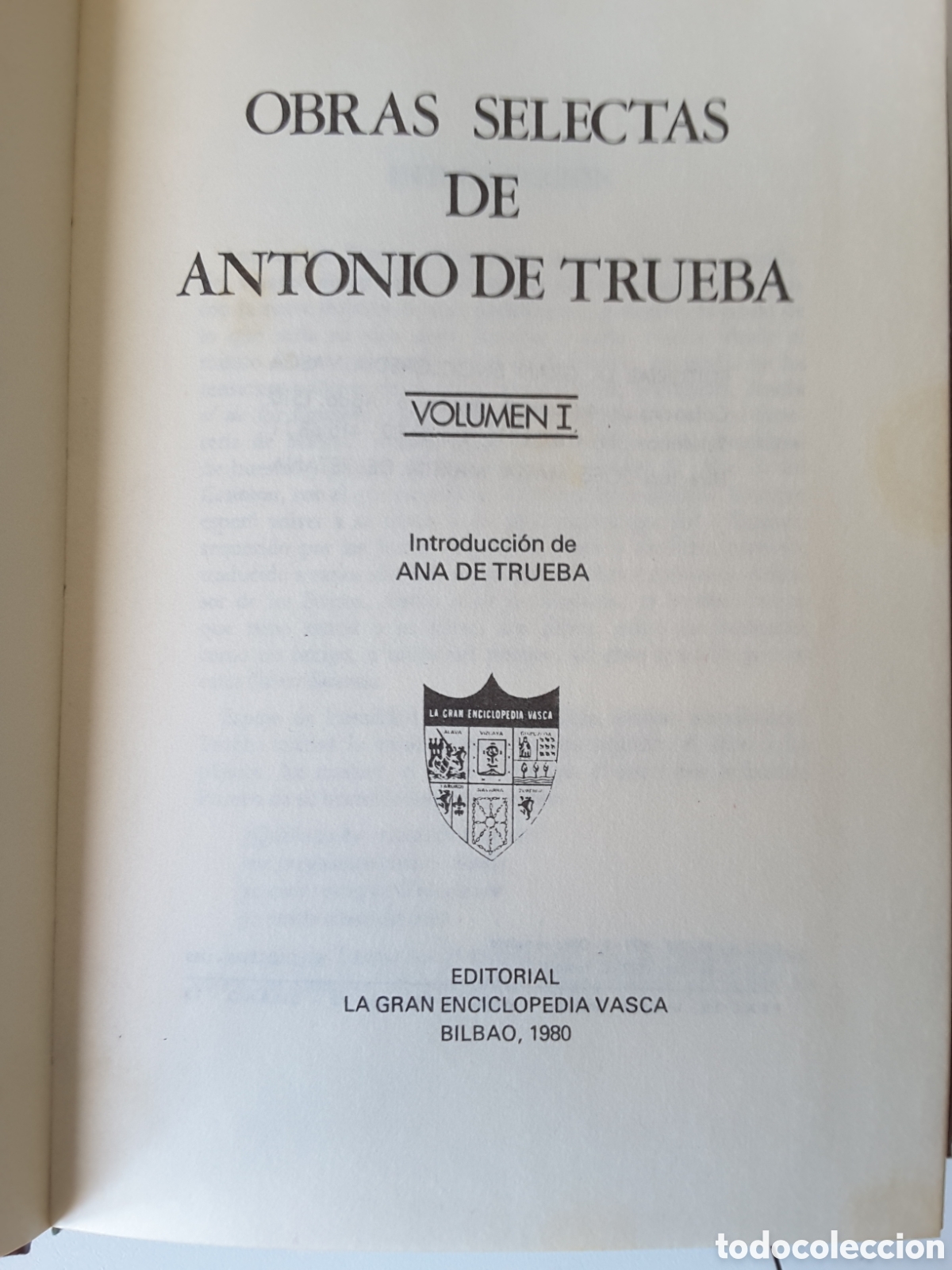 Libros de segunda mano: Antonio Trueba, Obras Selectas en 4 vol&uacute;menes. - Foto 3