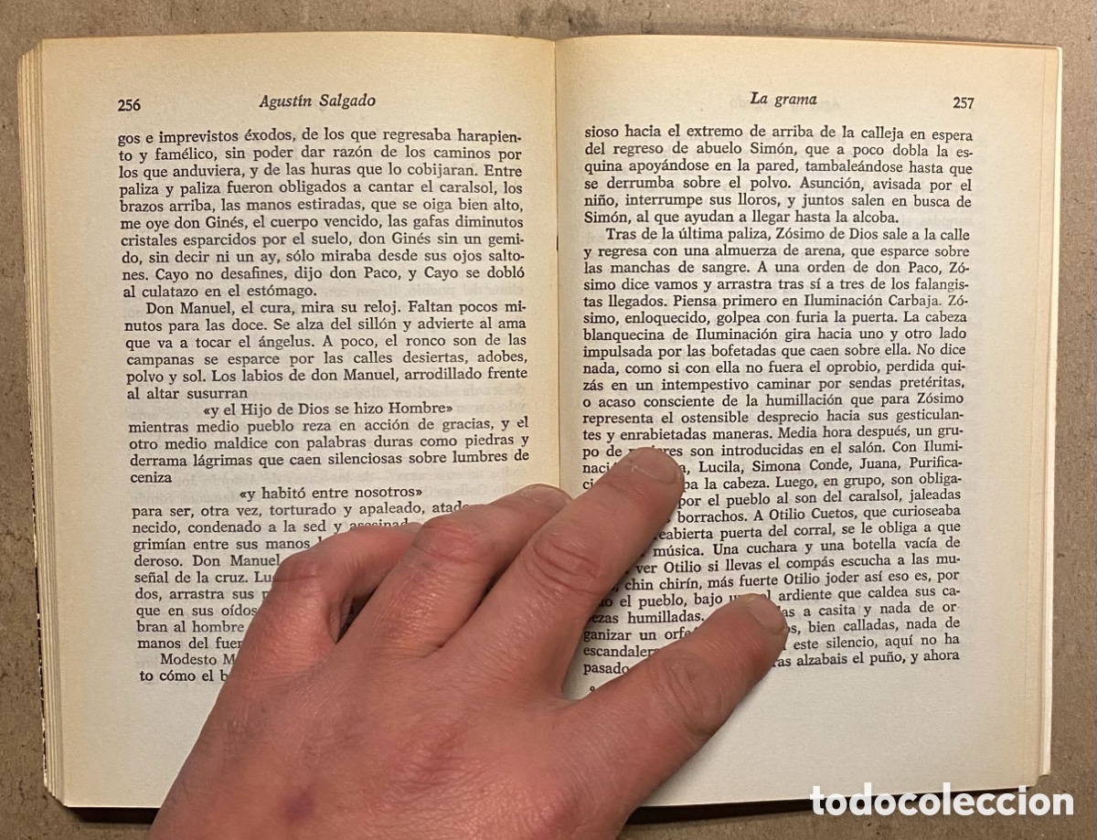 Libros de segunda mano: LA GRAMA. AGUST&Iacute;N SALGADO. PLAZA & JAN&Eacute;S EDITORIAL 1981 (1&ordf; EDICI&Oacute;N). - Foto 4
