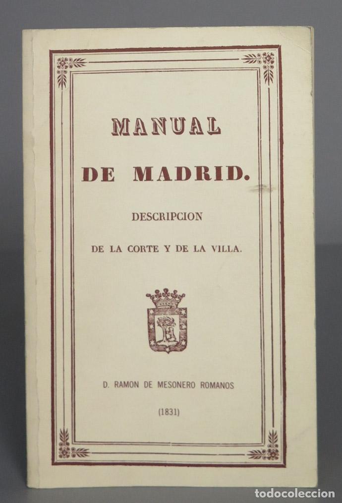 Libros de segunda mano: MANUAL DE MADRID. 1831. MESONERO ROMANOS - Foto 1