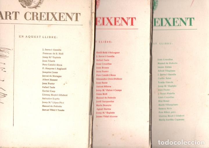 Libros de segunda mano: QUART CREIXENT N&Uacute;MS. 1, 2, 4 (1957) CATAL&Agrave; - Foto 1
