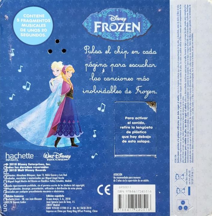 Libros de segunda mano: MIS PRIMERAS CANCIONES FROZEN DISNEY - Foto 2