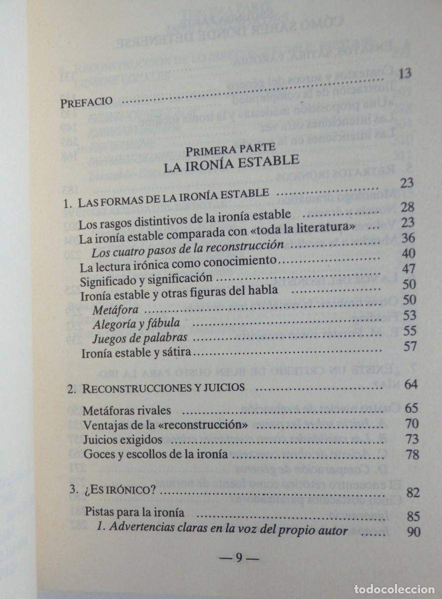Libros de segunda mano: Wayne C. BOOTH, Ret&oacute;rica de la iron&iacute;a - Ed.TAURUS - Foto 2