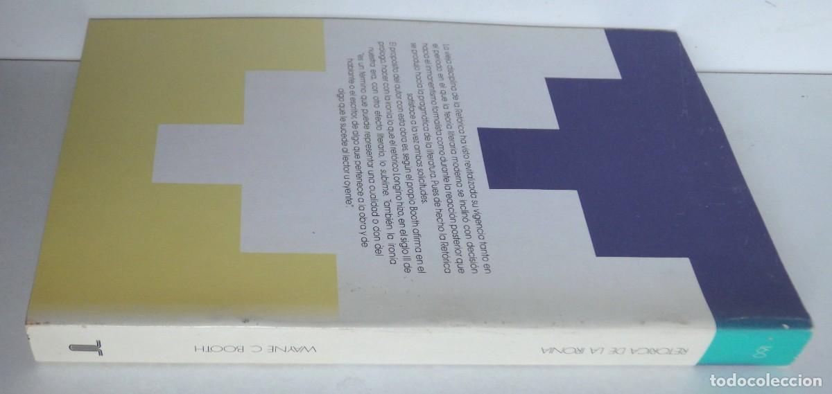Libros de segunda mano: Wayne C. BOOTH, Ret&oacute;rica de la iron&iacute;a - Ed.TAURUS - Foto 4