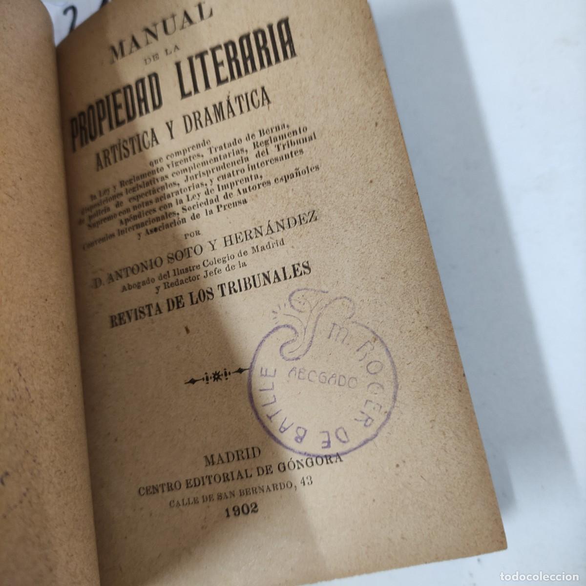 Libros de segunda mano: manual de la propiedad literaria - Foto 3