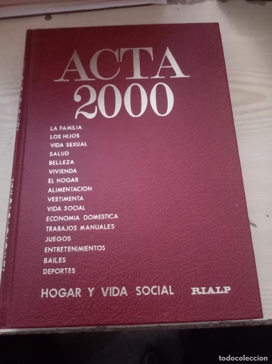 Libros de segunda mano: ACTA 2000 HOGAR Y VIDA SOCIAL. EST26B1 - Foto 1