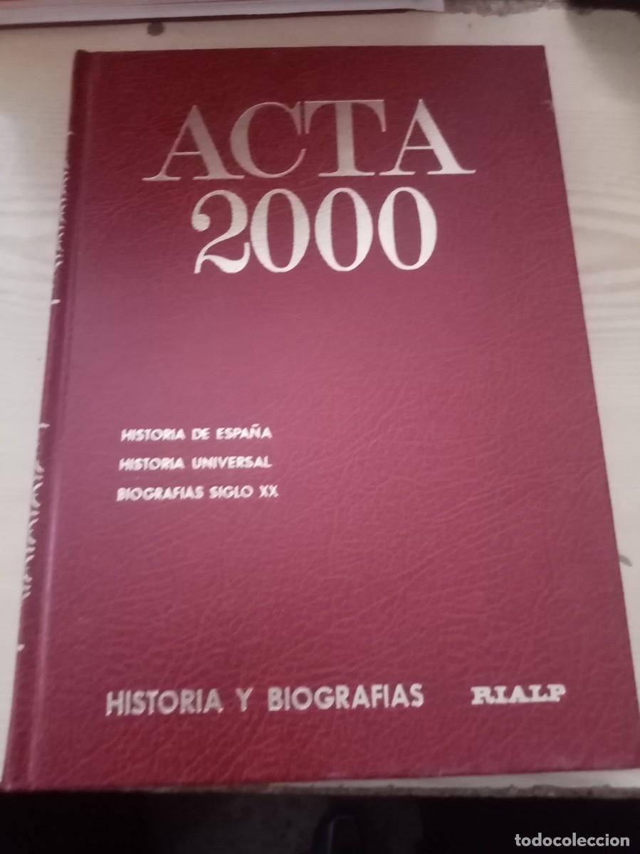 Libros de segunda mano: ACTA 2000. HISTOIA Y BIOGRAFIAS. EST26B1 - Foto 1