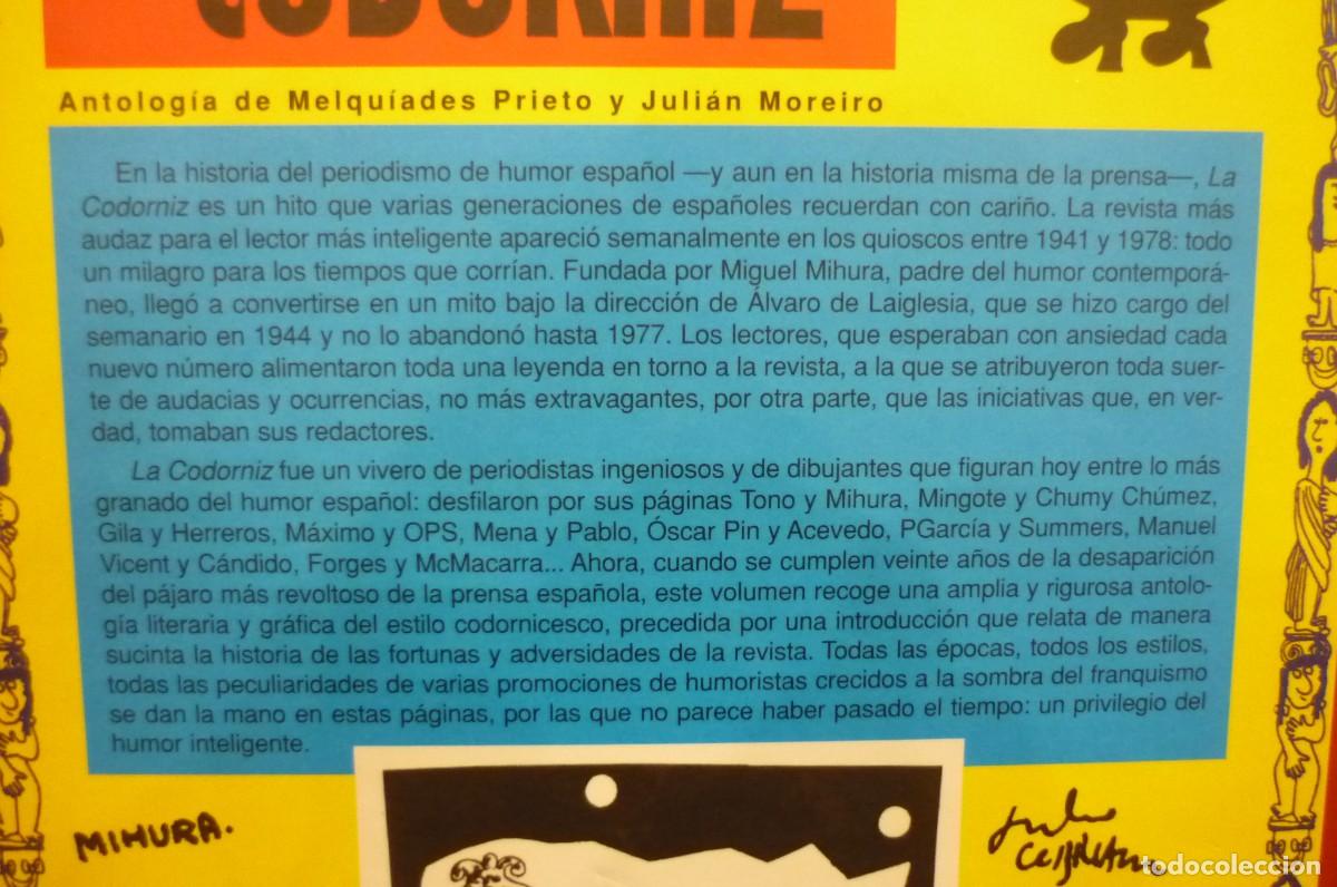 Libros de segunda mano: LA CODORNIZ. ANTOLOG&Iacute;A (1941 - 1978). - Foto 4