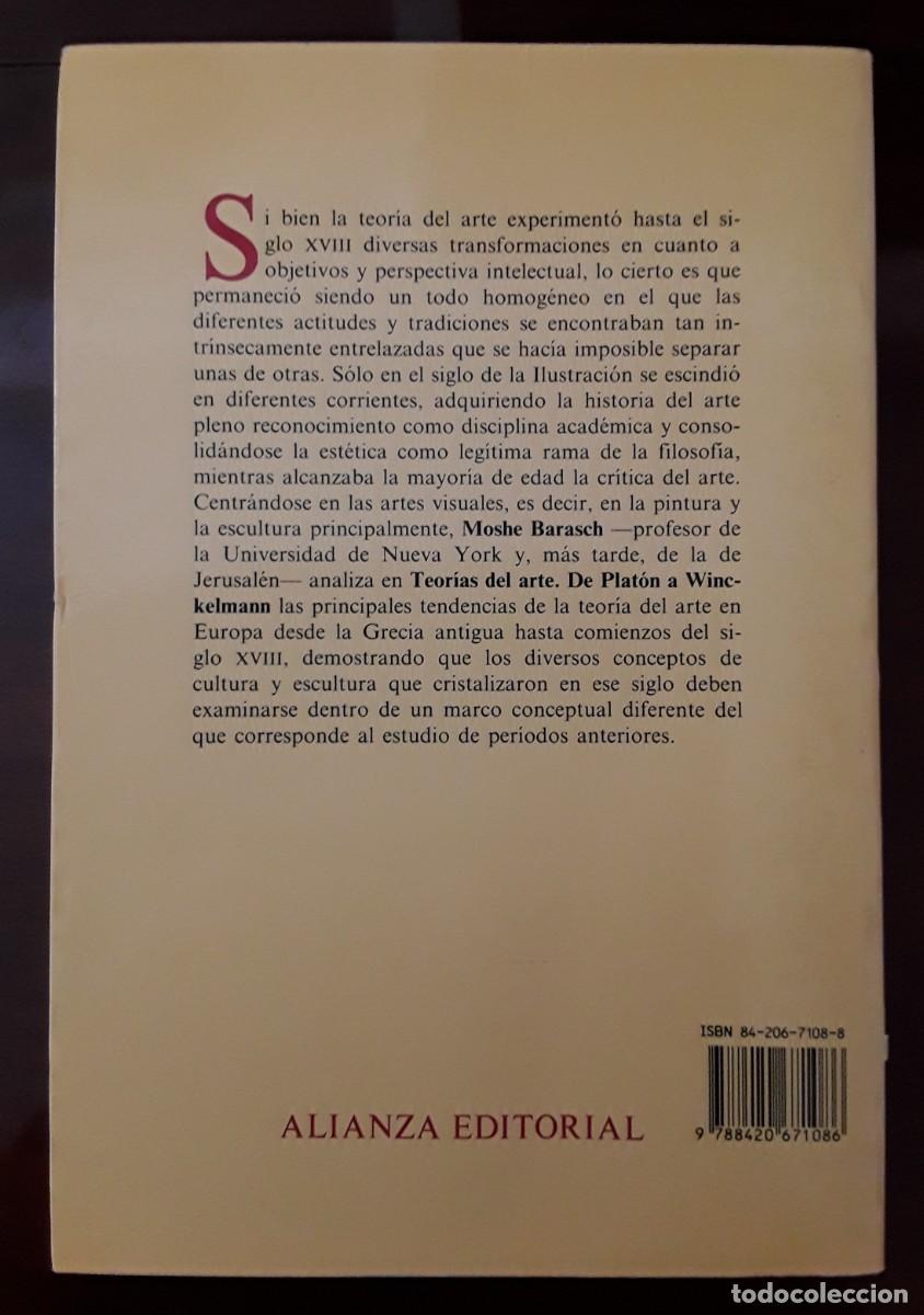 Libros de segunda mano: Teor&iacute;as del arte. De Plat&oacute;n a Winckelmann - Foto 2