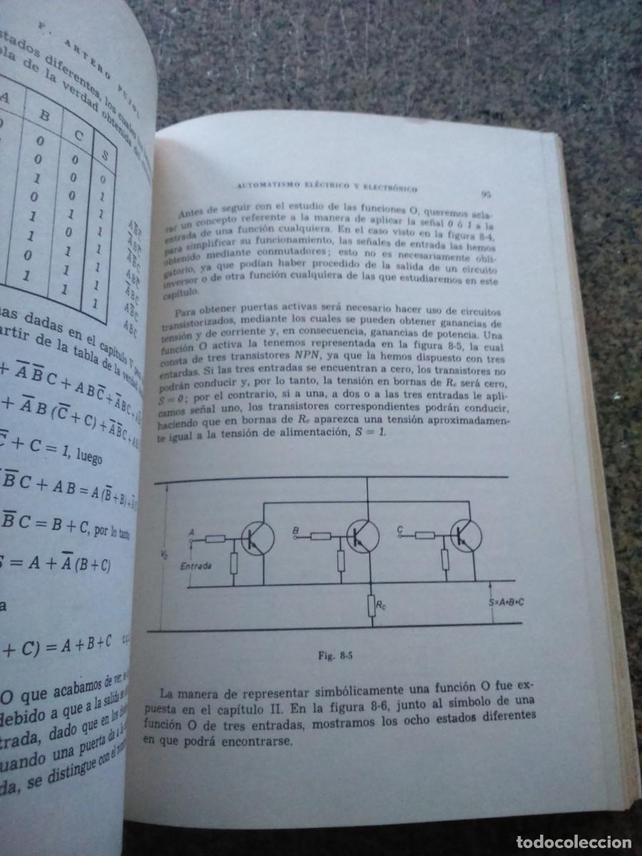 Libros de segunda mano: AUTOMATISMO ELECTRICO Y ELECTRONICO -- 1973 -- - Foto 2