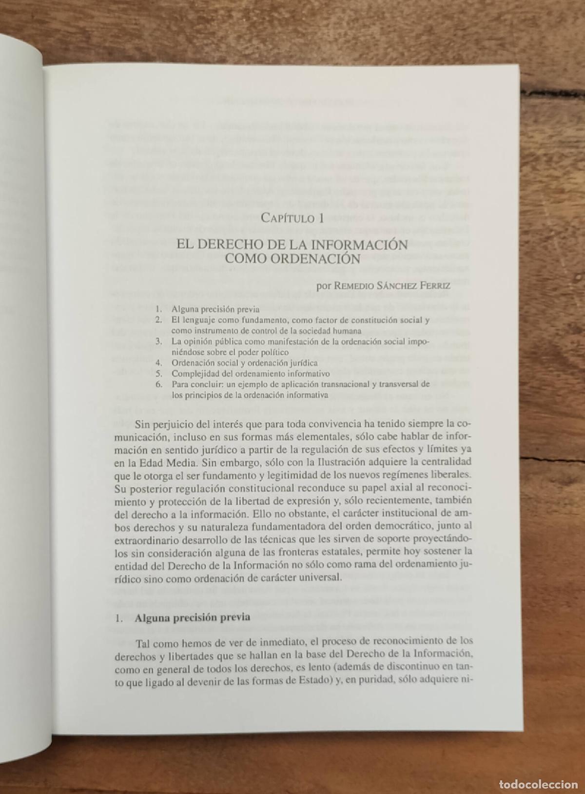 Libros de segunda mano: DERECHO DE LA INFORMACI&Oacute;N. BEL, Ignacio y CORREDOIRA, Loreto. Ariel. 2003. - Foto 3