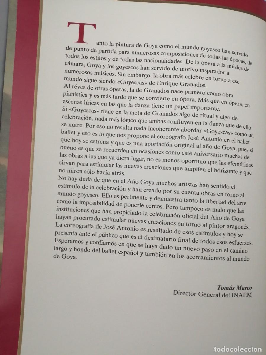 Libros de segunda mano: Jos&eacute; Antonio y Los Ballets Espa&ntilde;oles: GOYA EN LA DANZA (Programa original) - Foto 10