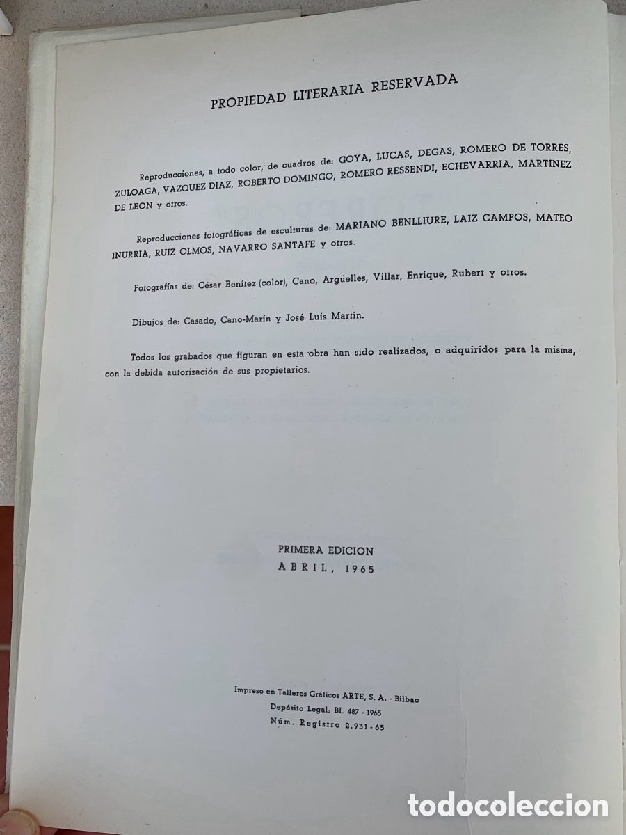 Libros de segunda mano: Toreros 1726-1965 - Foto 2