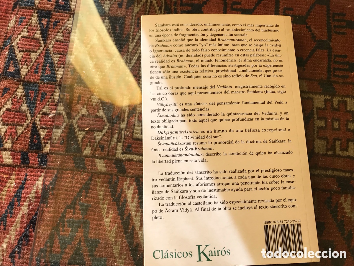 Libros de segunda mano: La esencia de Vedanta. Samkara. Kair&oacute;s - Foto 3