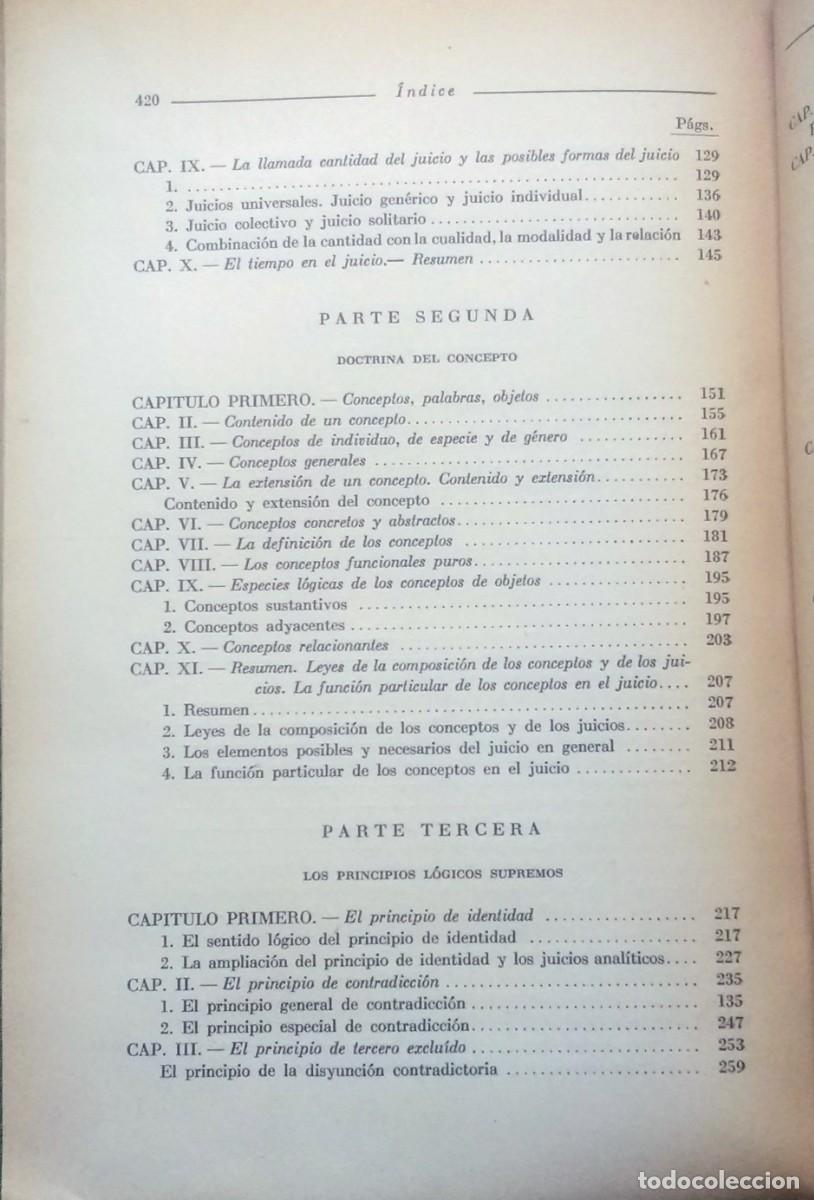 Libros de segunda mano: LOGICA - A. PF&Auml;NDER - 1&ordf; EDICION 1938. - Foto 3
