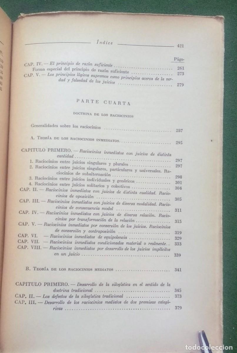 Libros de segunda mano: LOGICA - A. PF&Auml;NDER - 1&ordf; EDICION 1938. - Foto 4
