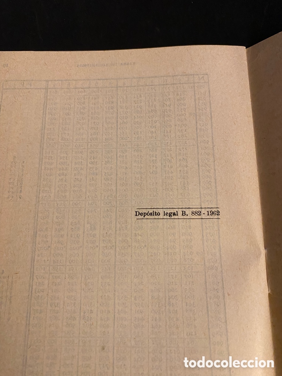 Libros de segunda mano: Tabla de Logaritmos Barcelona, 1962 - Foto 3