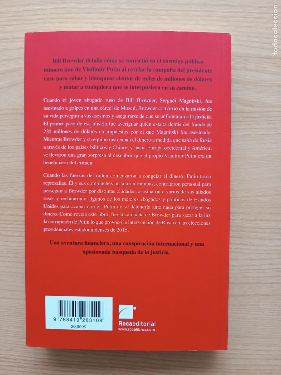 Libros de segunda mano: Orden de embargo - Bill Browder. Roca editorial - Foto 2