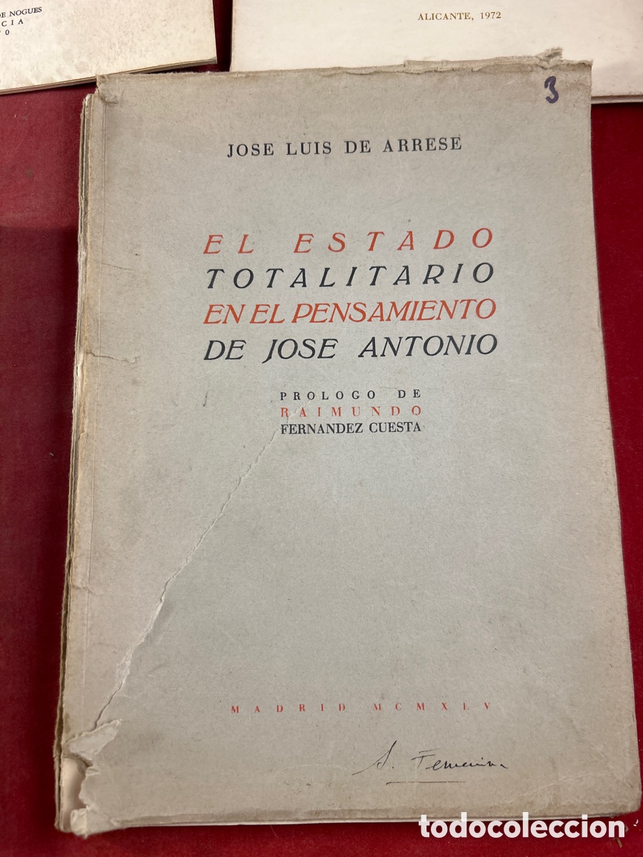 Libros de segunda mano: COLECCI&Oacute;N LIBROS JOS&Eacute; ANTONIO PRIMO DE RIVERA - Foto 4