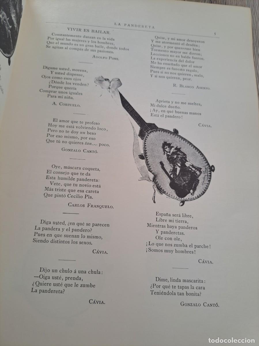 Libros de segunda mano: LA PANDERETA - CIRCULO DE BELLAS ARTES 1980, FACS&Iacute;MIL - Foto 3