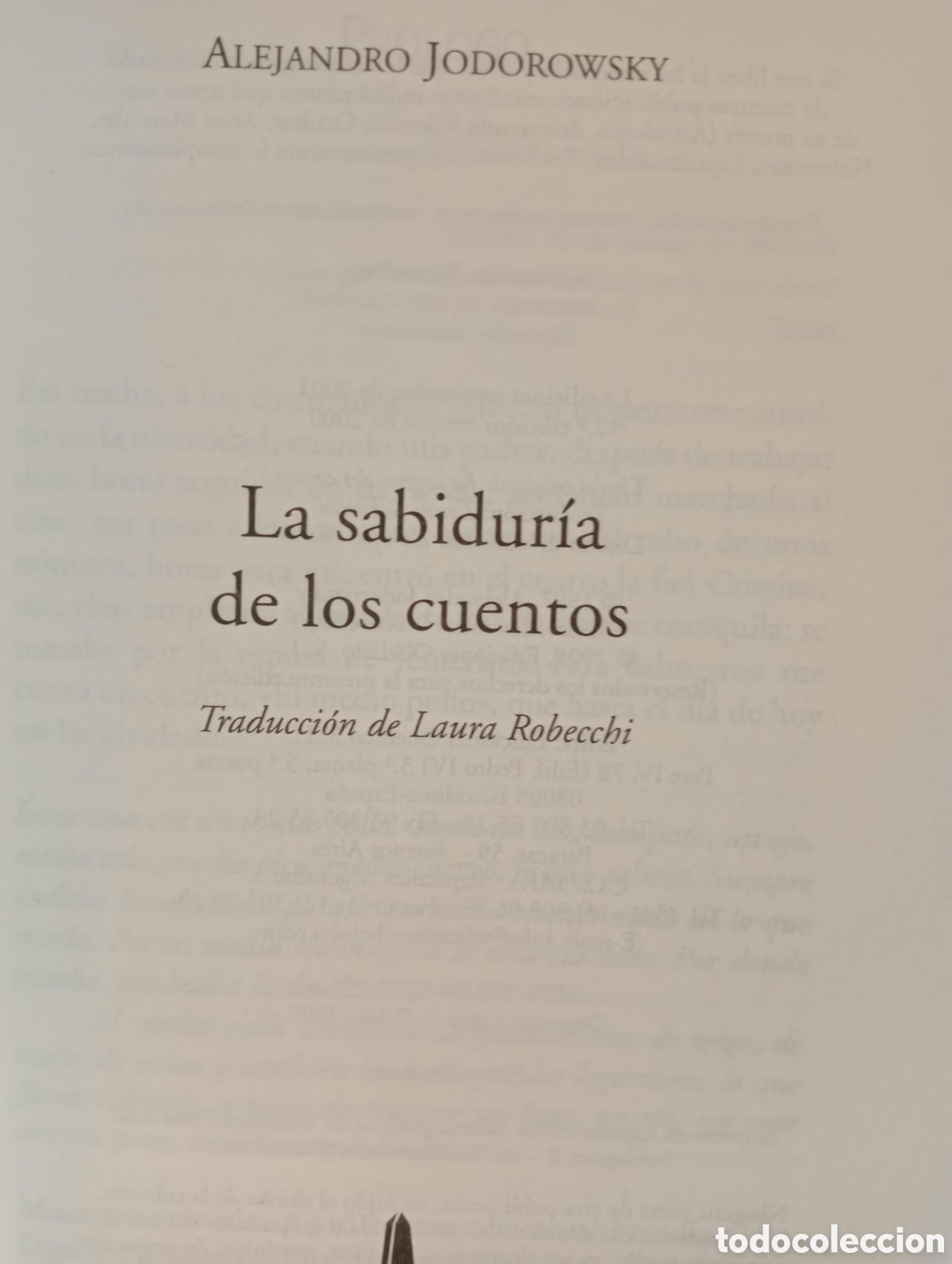 Libros de segunda mano: La sabidur&iacute;a de los cuentos / Alejandro Jodorowsky - Foto 2