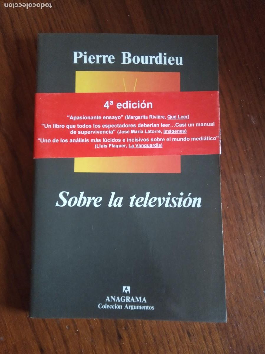 Libros de segunda mano: SOBRE LA TELEVISION. -PIERRE BOURDIEU. - Foto 1