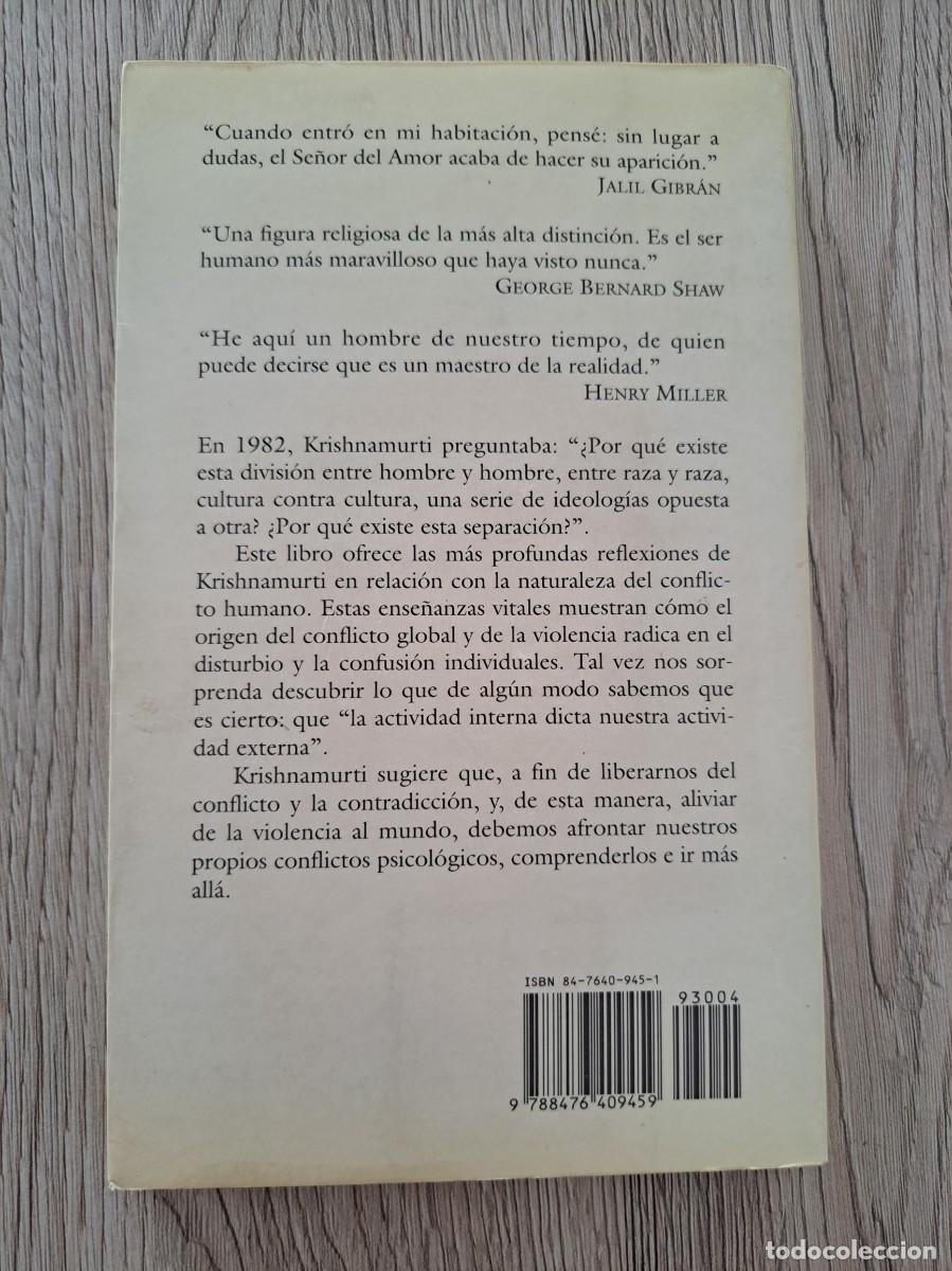 Libros de segunda mano: JIDDU KRISHNAMURTI - SOBRE EL CONFLICTO - EDAF 1995 - Foto 3