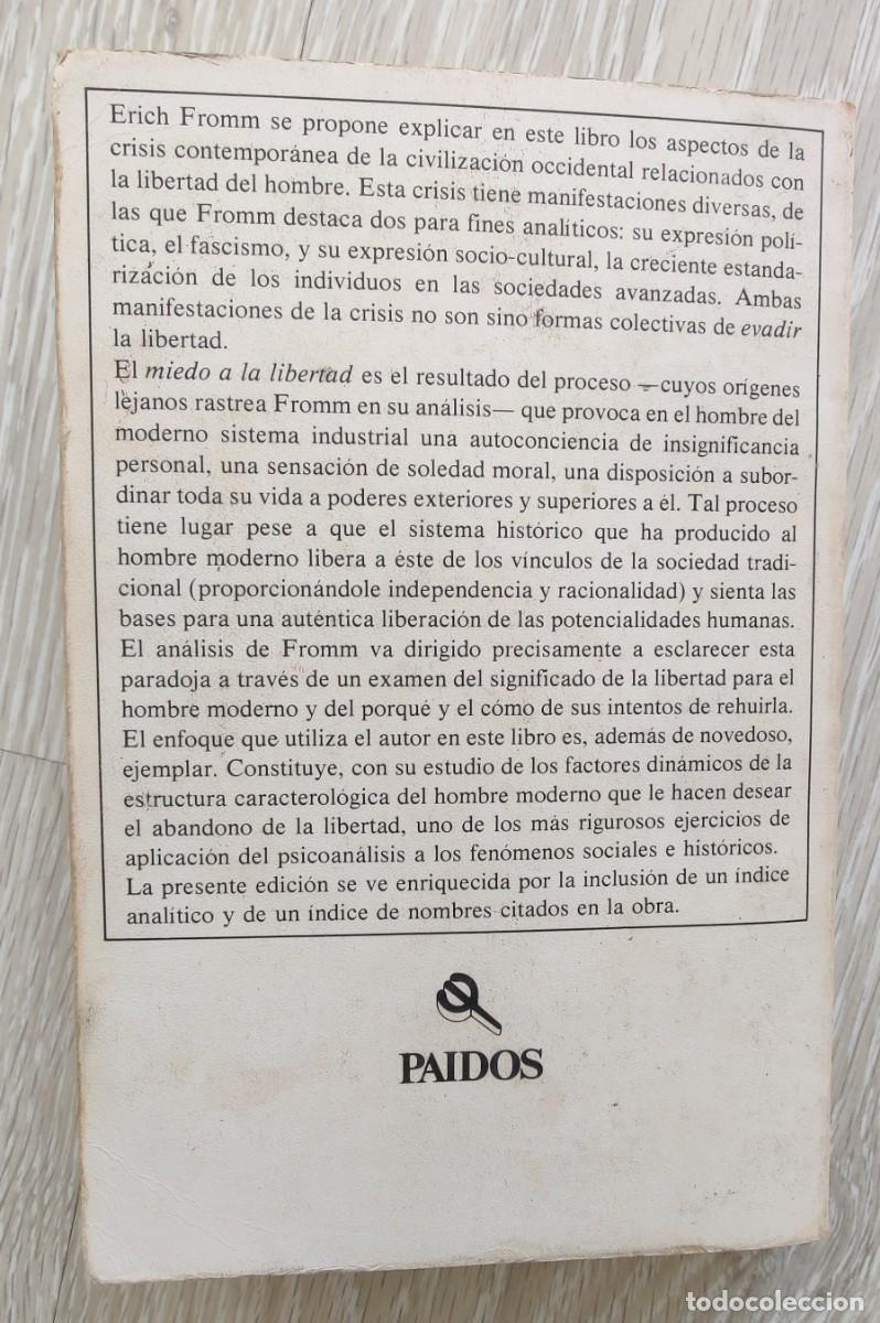 Libros de segunda mano: Libro El miedo a La Libertad - Foto 9