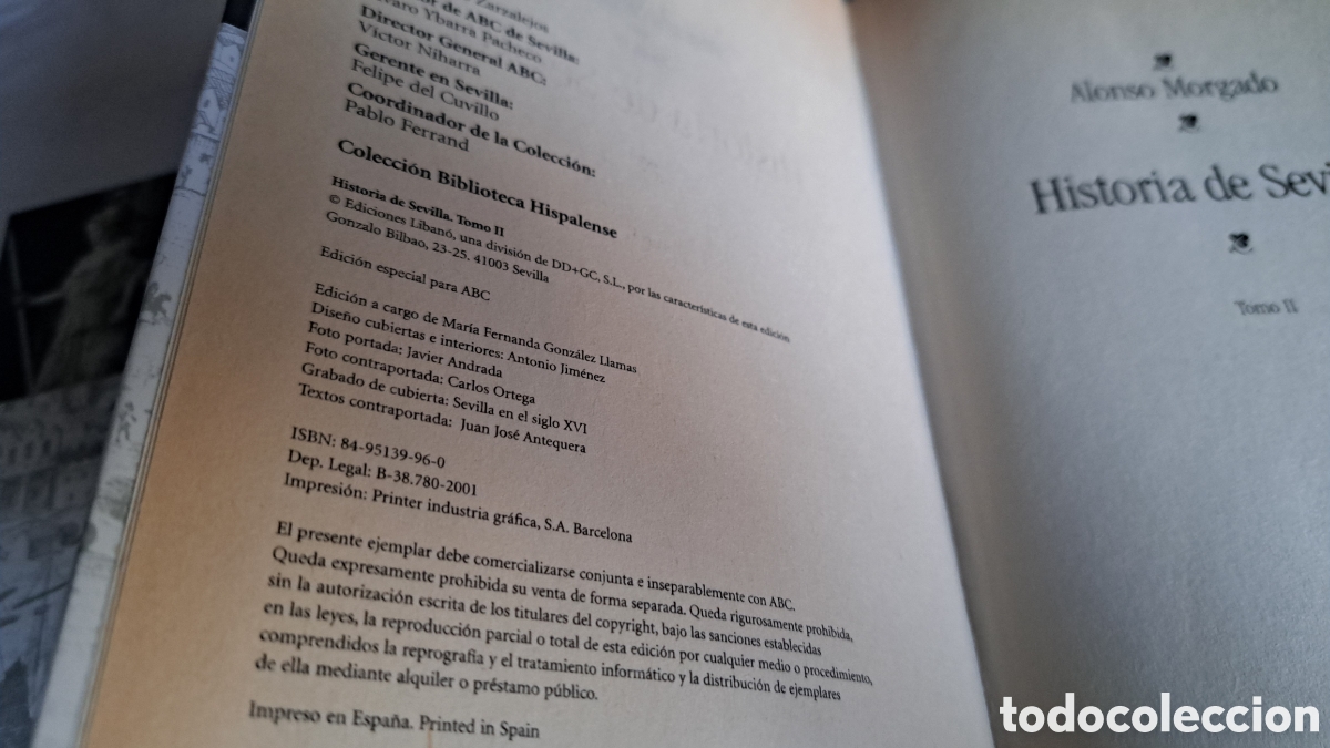 Libros de segunda mano: HISTORIA DE SEVILLA..Alonso Morgado - Foto 3