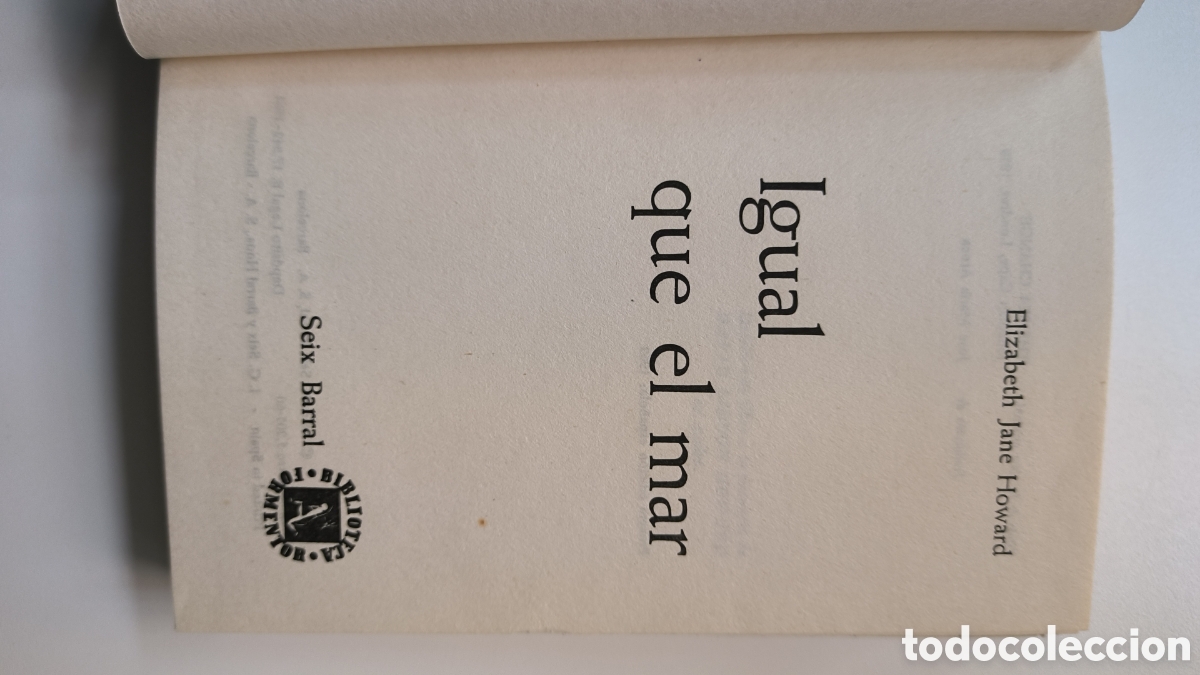 Libros de segunda mano: Igual que el mar. Elizabeth Jane Howard - Foto 3