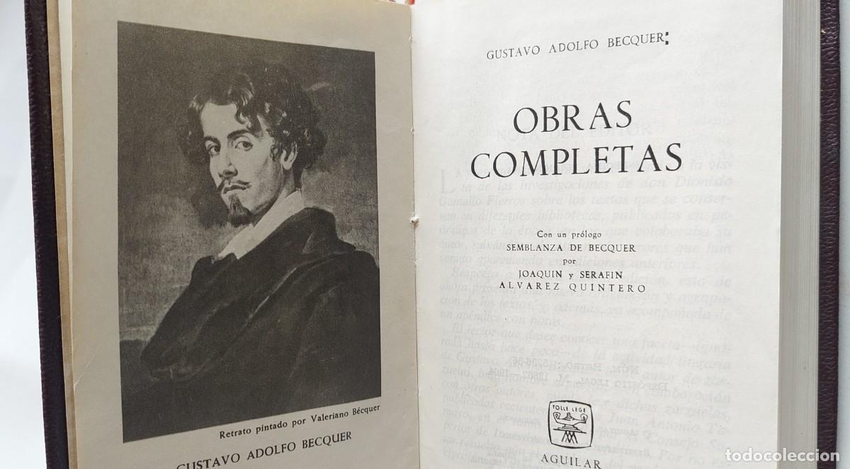 Libros de segunda mano: Gustavo Adolfo Becquer Obras completas ed Aguilar col Joya 1966 - Foto 2