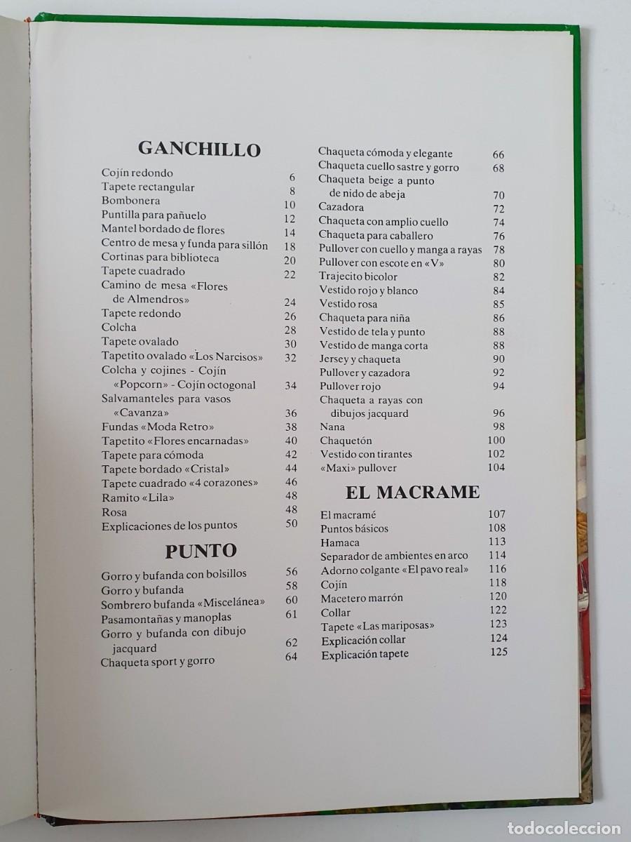 Libros de segunda mano: Mis Labores ganchillo punto y macrame - HMB - 1979 - Foto 2