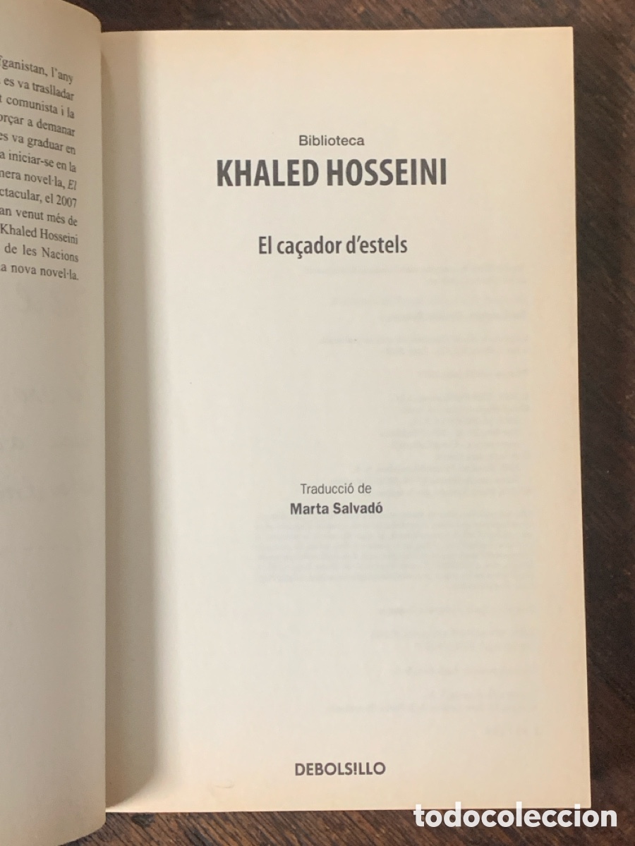 Libros de segunda mano: El Ca&ccedil;ador DEstels, Khaled Hossenini - 2009 - Foto 2