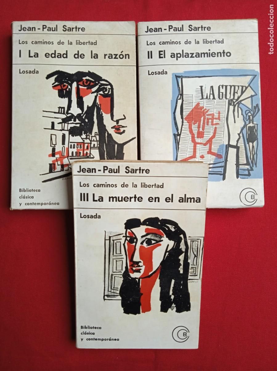 Libros de segunda mano: SARTRE - LOS CAMINOS DE LA LIBERTAD - 3 TOMOS COMPLETO - Foto 1