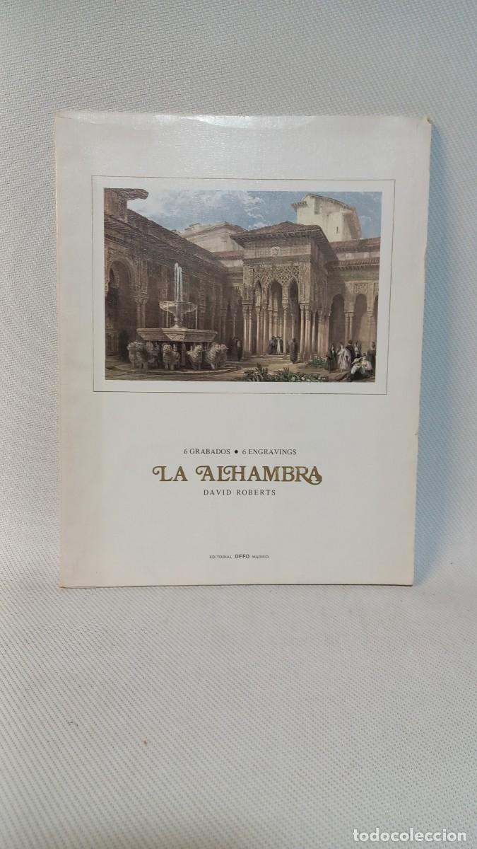 Libros de segunda mano: La Alhambra. 6 grabados - 6 Engravings. David Roberts. - Foto 1