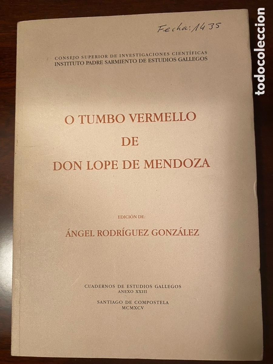 Libros de segunda mano: O tumbo vermello de don Lope de Mendoza - Foto 1