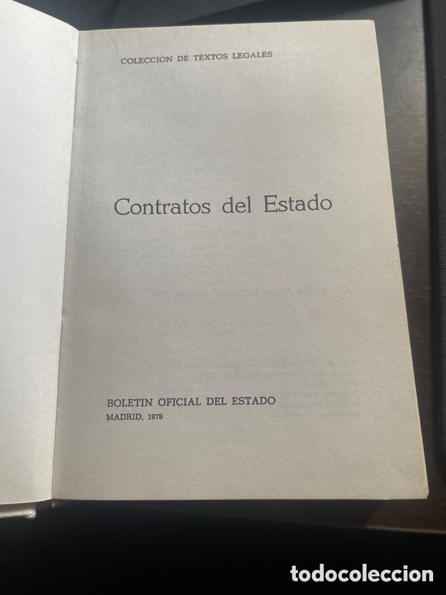 Libros de segunda mano: Contratos del Estado colecci&oacute;n de textos legales - Foto 1