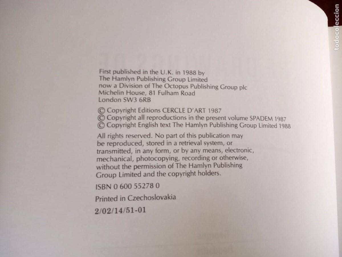 Libros de segunda mano: LIBRO PICASSO DRAWINGS OF 1988 EN INGLES - Foto 4